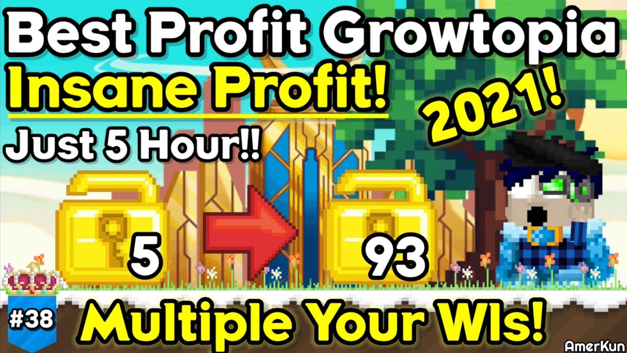 BEST PROFIT IN GROWTOPIA 2021!! Lazy Profit ( INSANE PROFIT ) - Growtopia Profit #38 | GROWTOPIA