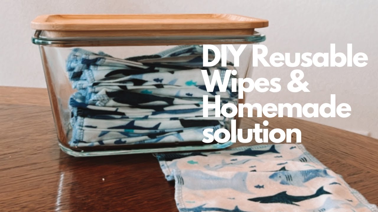 DIY Reusable Wipes and Homemade Solution | Cloth Wipes | Serger Project