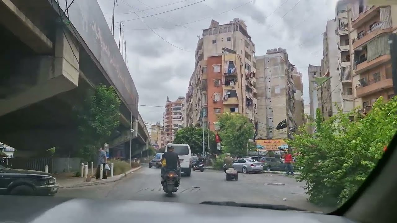 Beirut - Driving in Dahye - southern suburbs of Beirut
