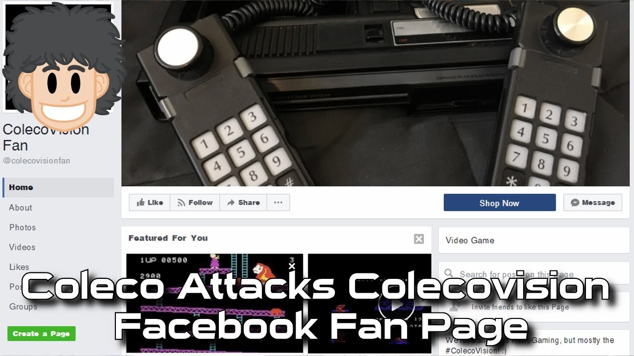 Coleco Attacks Colecovision Facebook Fan Page?! - #CUPodcast