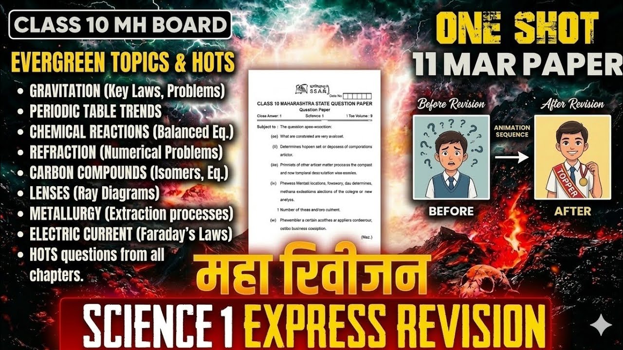 🔥Class 10th science 1 Top 40 IMP question 2026| science 1 most imp questions class10|Evergreen topic