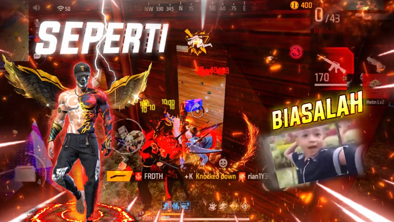 PAKE YANG MERAH - MERAH AIM AUTO JADI MERAH🔥 | SOLO VS SQUAD - GARENA FREE FIRE 