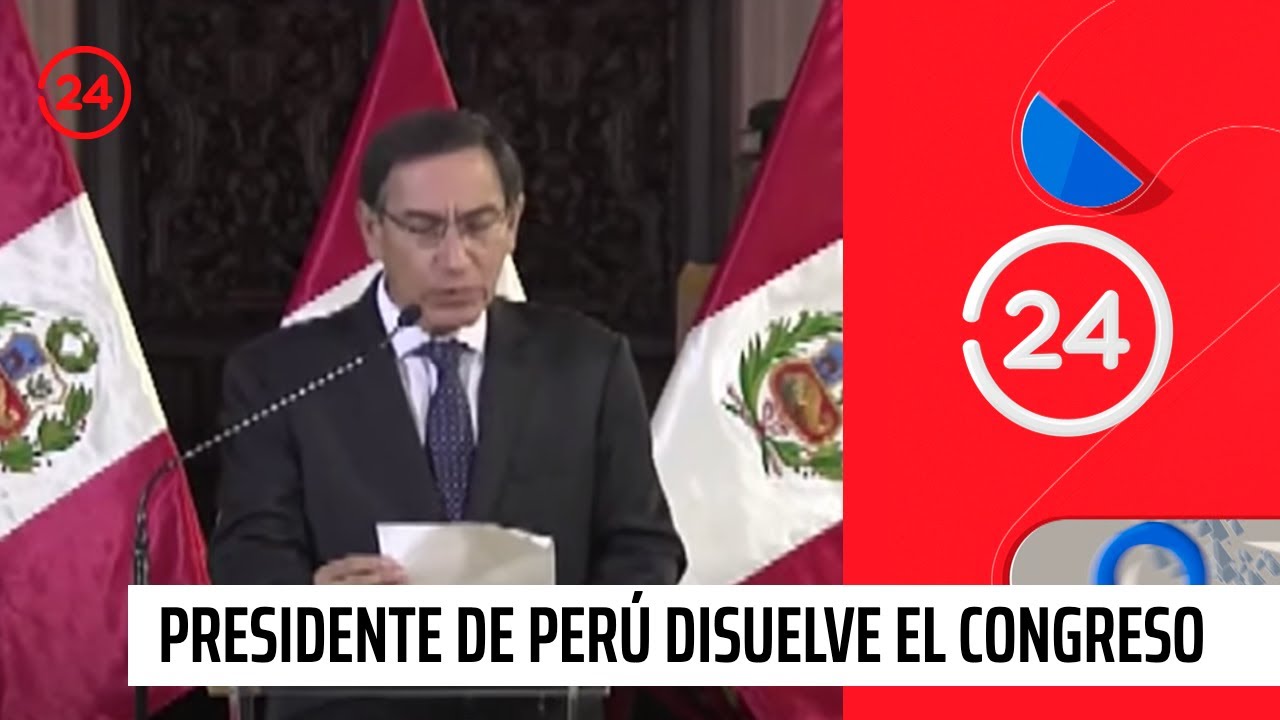 Presidente de Perú anuncia la disolución del Parlamento y llama a elecciones | 24 Horas TVN Chile