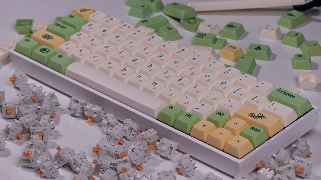 ❄ БЕЛОСНЕЖНАЯ беспроводная клавиатура за $250 // GK64XS + Holy Panda
