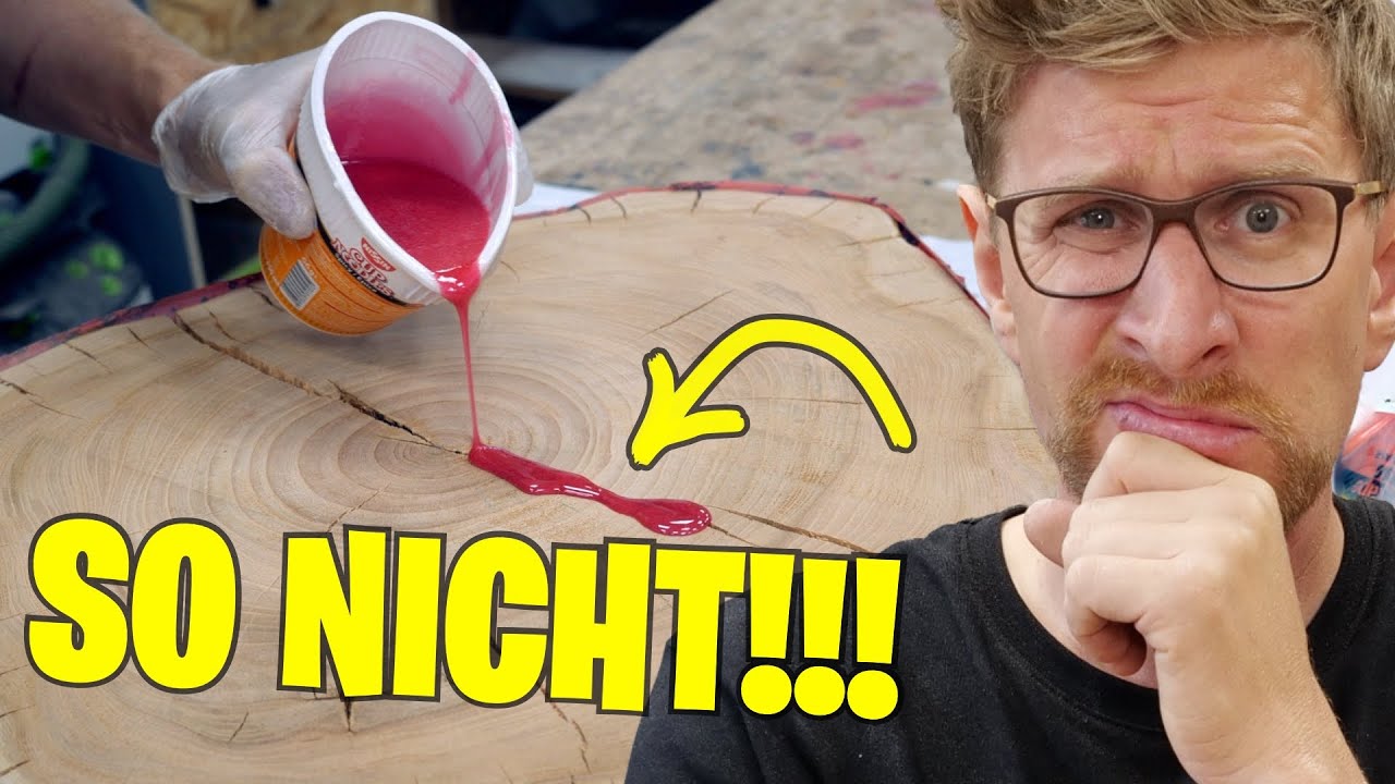 Epoxidharztisch - Es ging WIEDER schief....