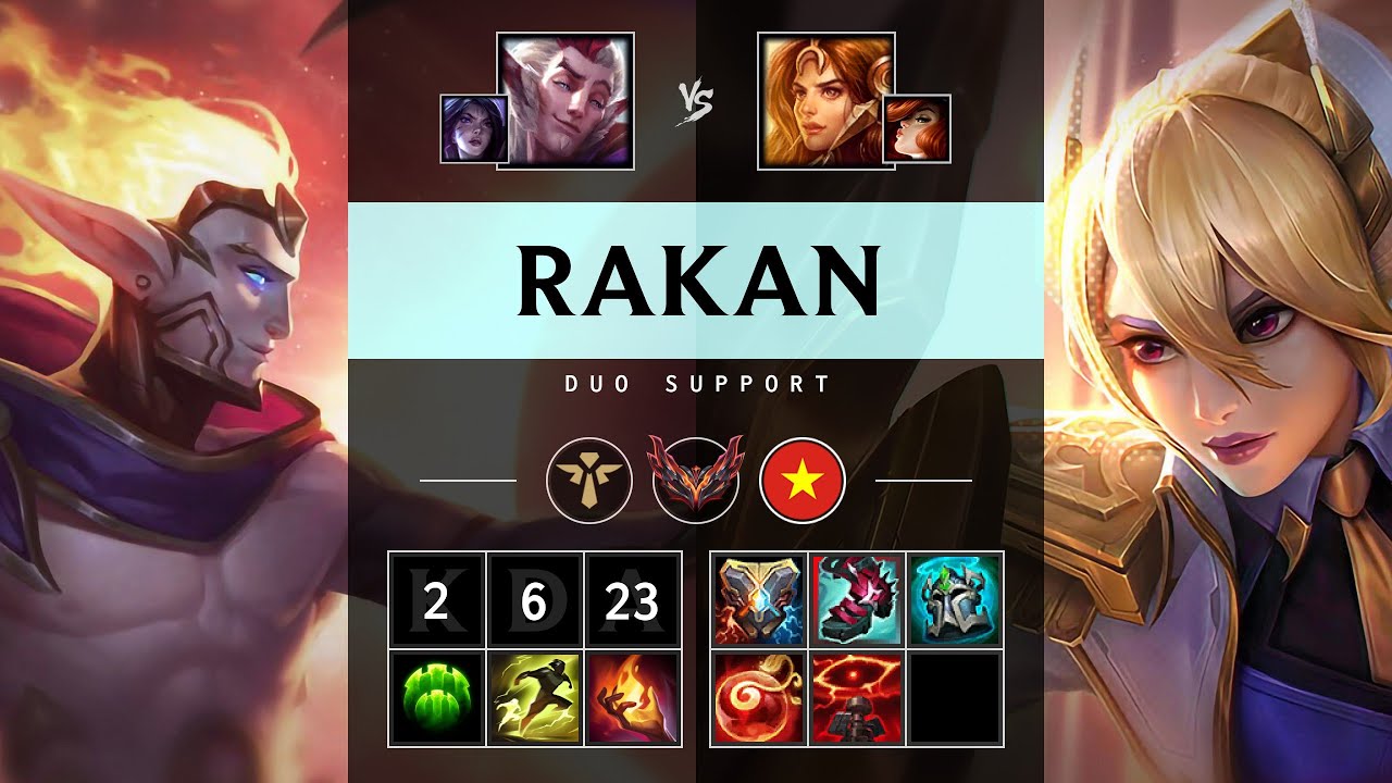 Rakan Support vs Leona - VN Grandmaster Patch 25.09