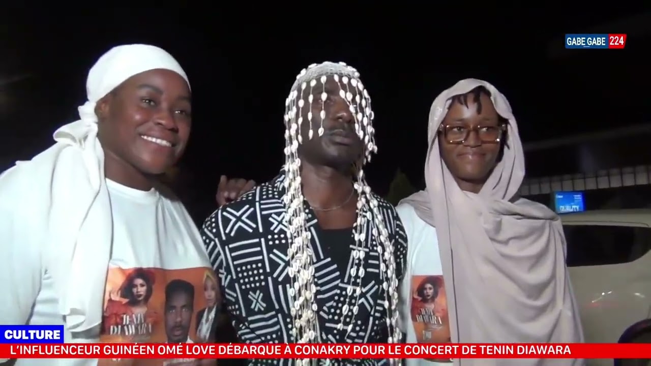 Omé Love, l'influenceur guinéen, est arrivé à Conakry pour le concert de Tenin Diawara ! 🔥