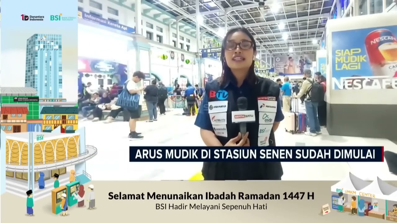 Jateng dan Jatim Tujuan Favorit Pemudik di Stasiun Pasar Senen #Beritasatu