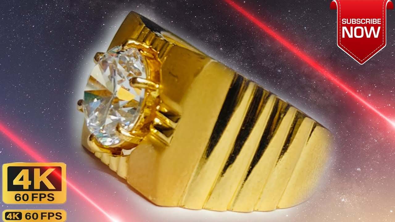 Gold Box Ring _ Hand Made Casting Gold Ring _ Stone 916 Gold Ring #making #jewellery #gold