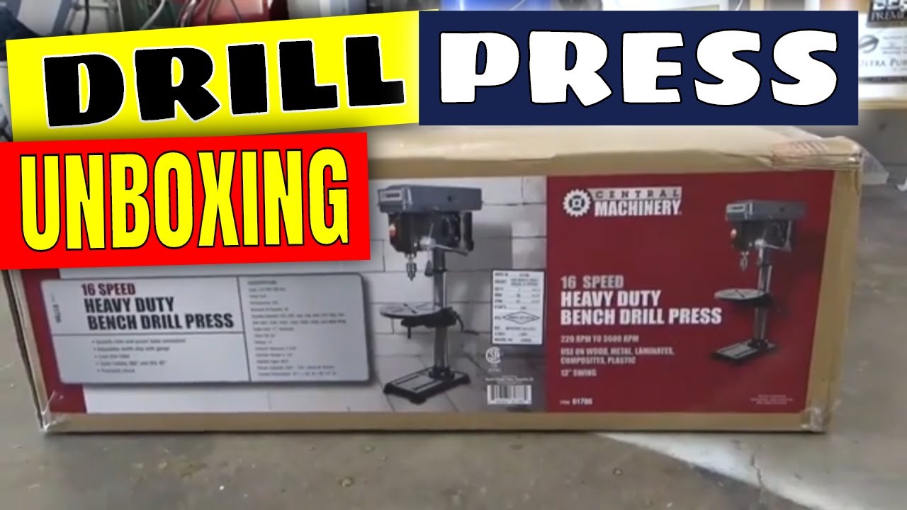 (REPOST) BENCH TOP DRILL PRESS ASSEMBLY Harbor Freight Central Machinery #mg101tools