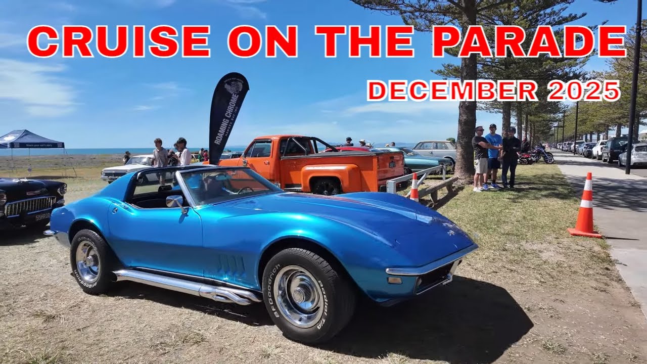 Парад автомобилей Cruise on the Parade 2025 — классические автомобили Нейпира во всей красе летне...