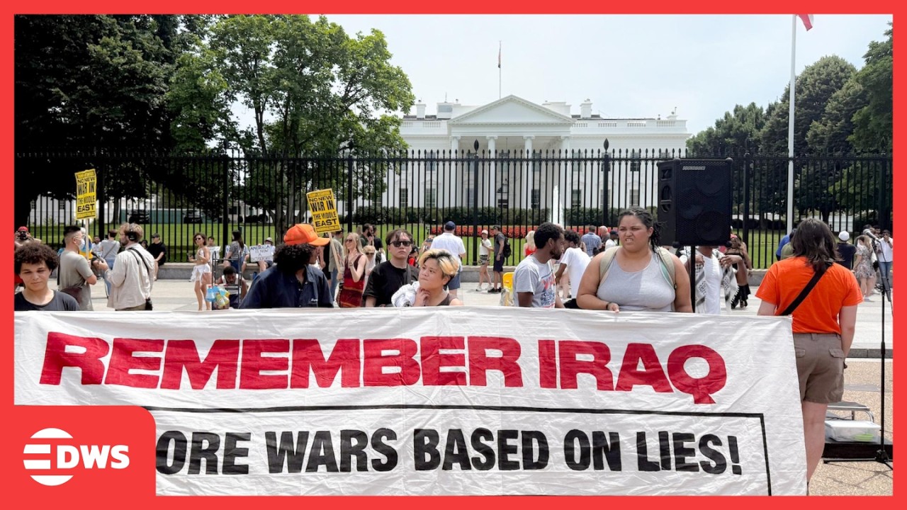 WATCH: Massive Demonstrators Rally Outside White House to Protest U.S. Strikes on Iran | AC15