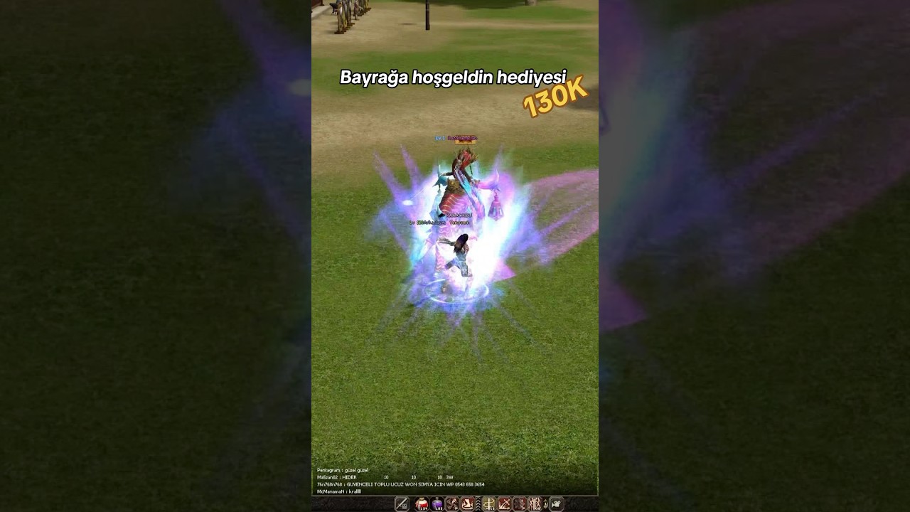 Bayrak ziyaretine gelen kardeşimize 130k hediye #metin2 #metin2bagjanamu #metin2tr #mmorpg #games