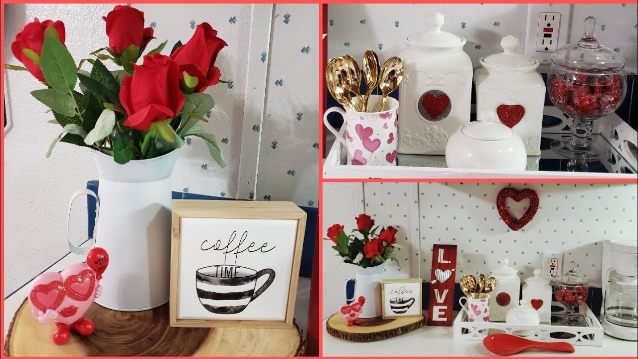 DECORANDO MI ESTACIÓN DEL CAFÉ PARA SAN VALENTÍN/IDEAS DE DECORACIÓN