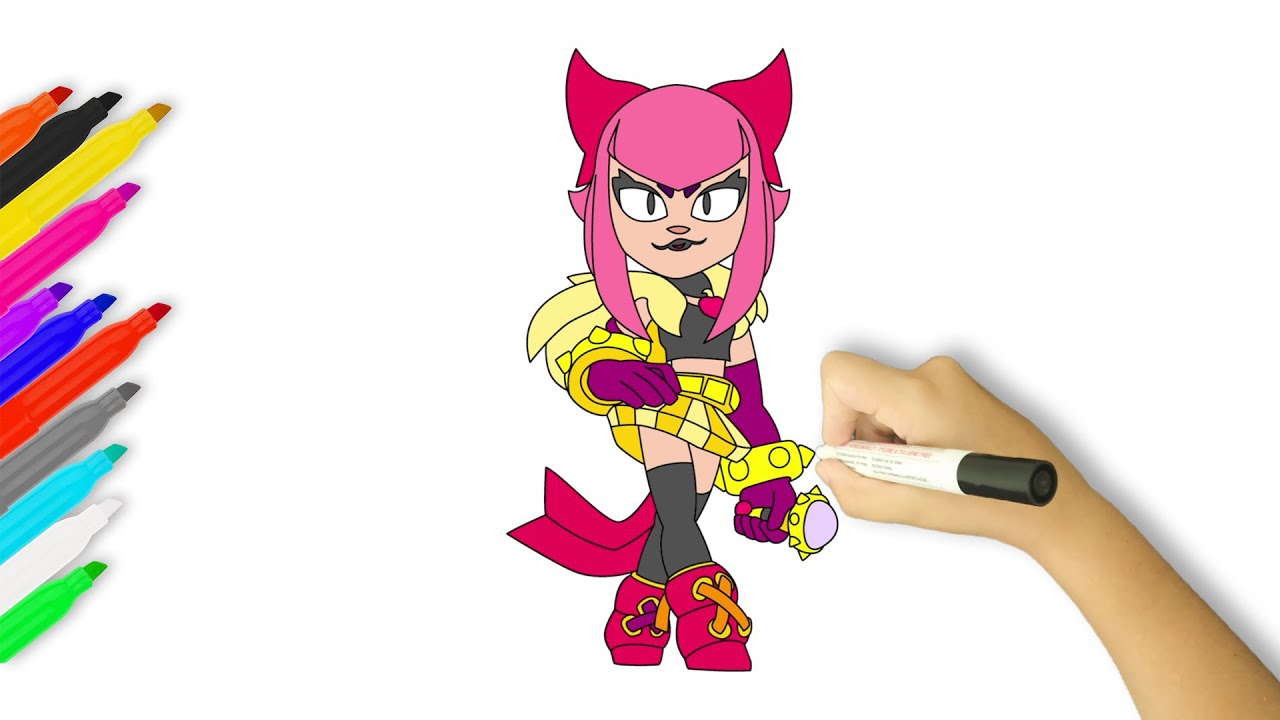 How to Draw Melodie | Brawl Stars