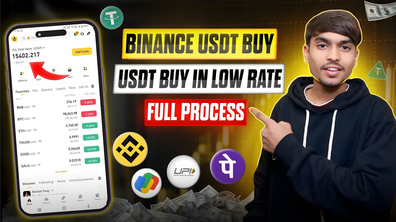 Binance me USDT Kaise Buy Kare 2026 | How to Buy USDT on Binance P2P |⏱️(Fast & Safe Method)