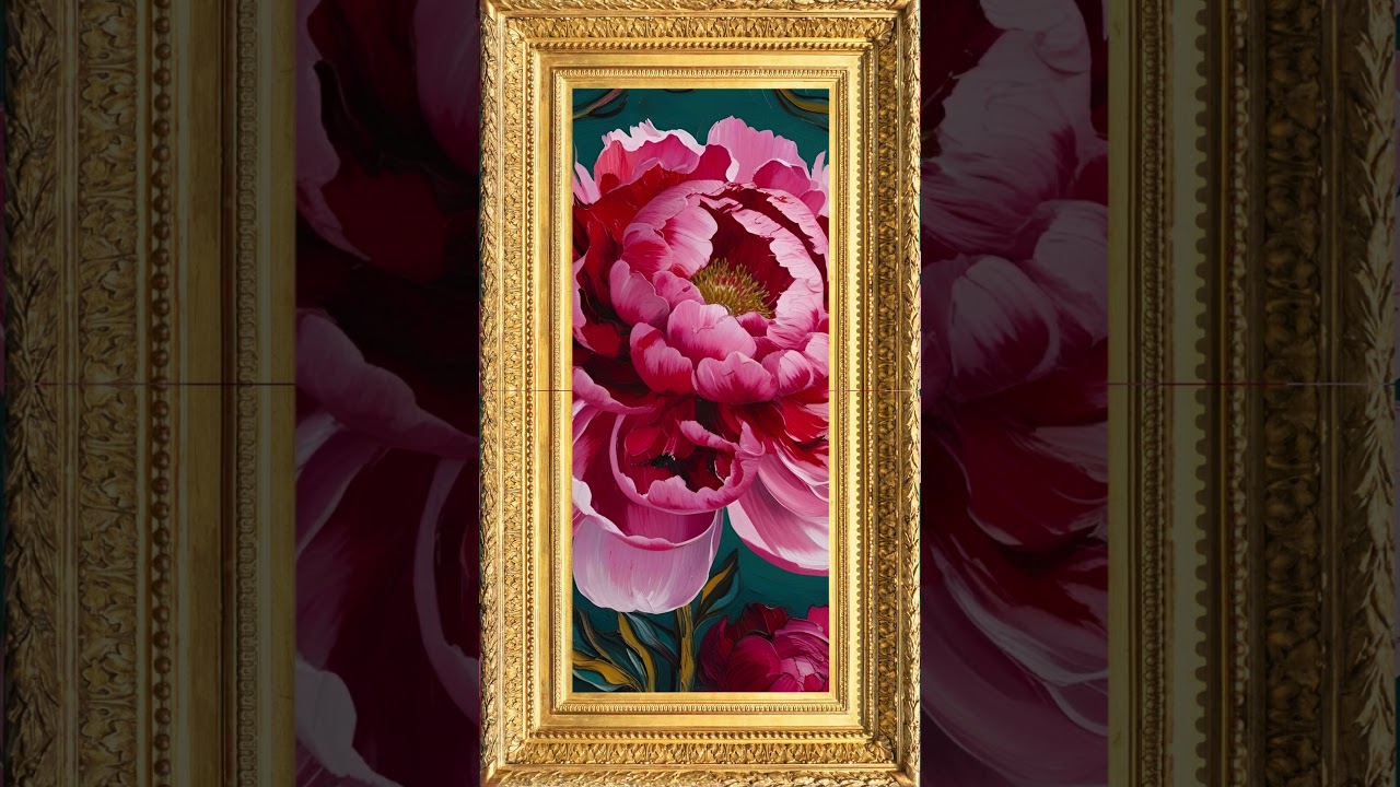 Relax and enjoy this high-resolution floral oil painting