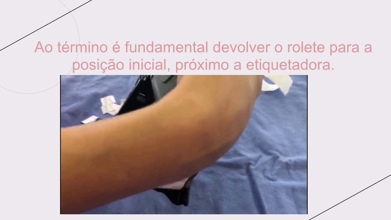 Como trocar componentes da etiquetadora de rastreabilidade usada em CME.