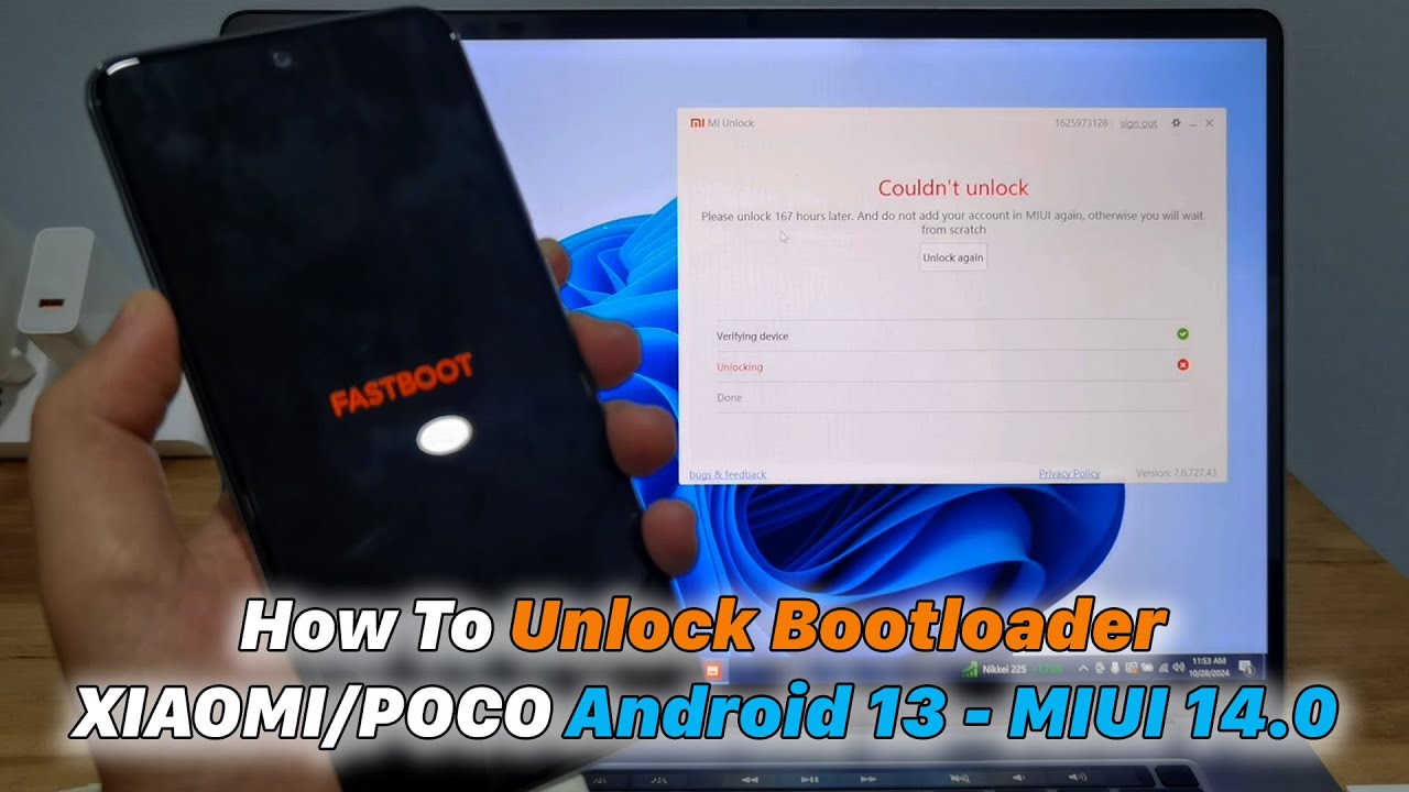 Как разблокировать загрузчик XIAOMI/POCO Android 13 - MIUI 14.0
