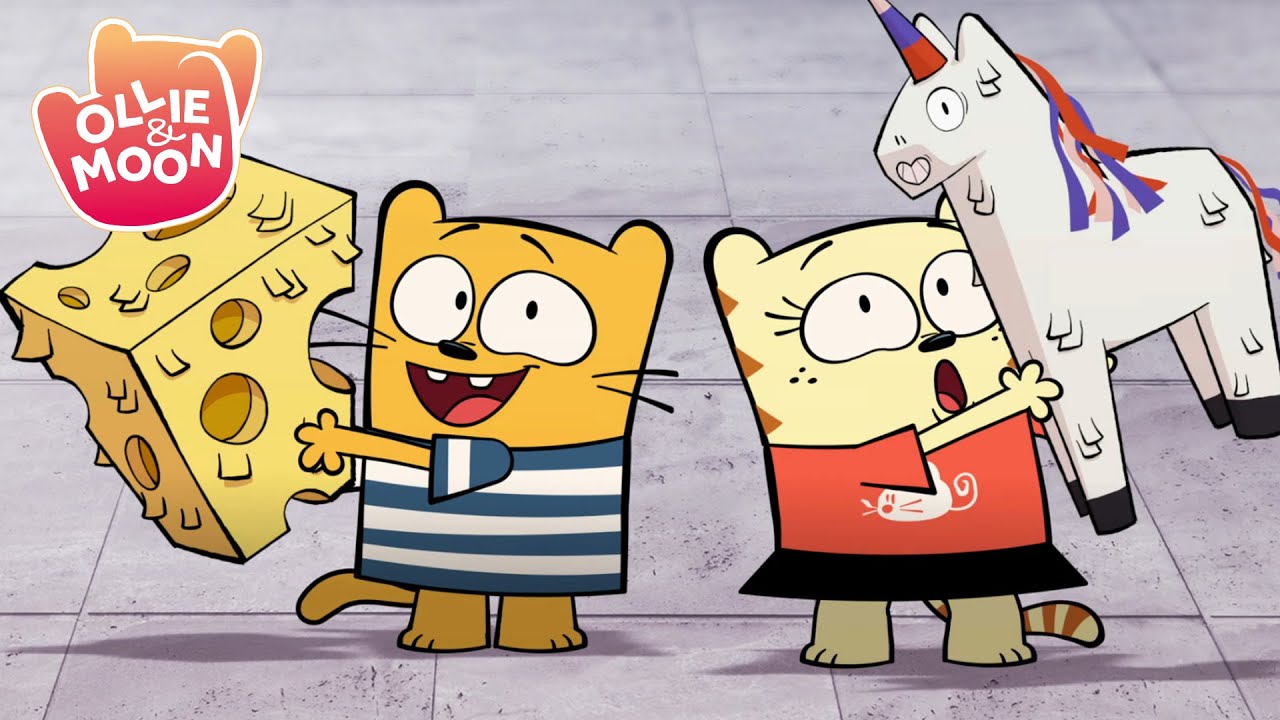 Stanley's Pi&ntilde;ata Party 🪅 | Ollie and Moon English | Full Episode | Season 1 | Cartoons for kids