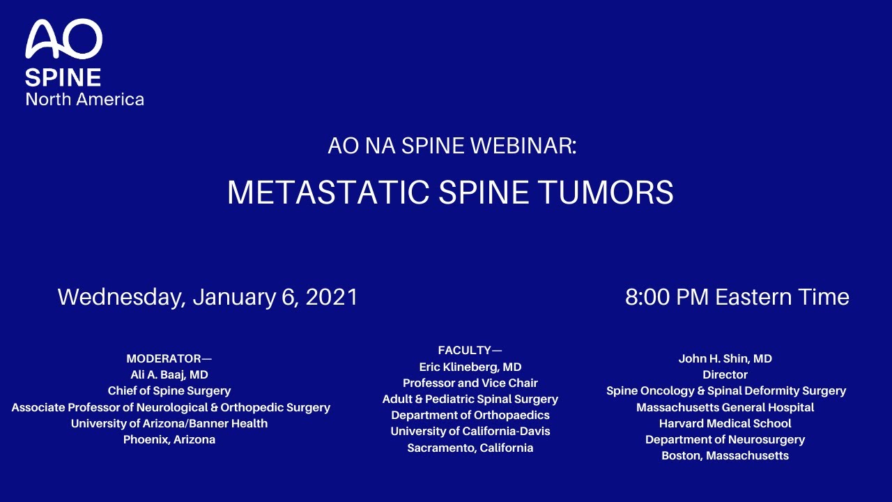 Metastatic Spine Tumors