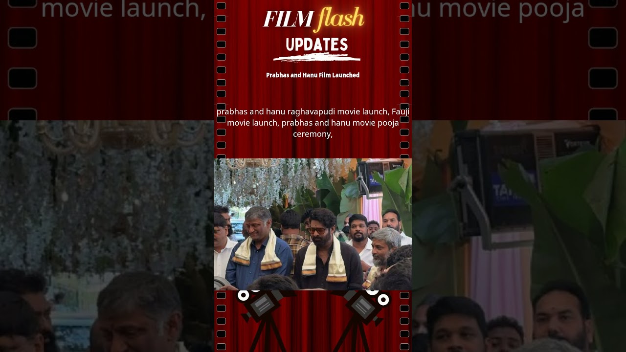 Prabhas and Hanu Raghavapudi’s Film Launch: Exciting Pooja Ceremony for Upcoming Project!