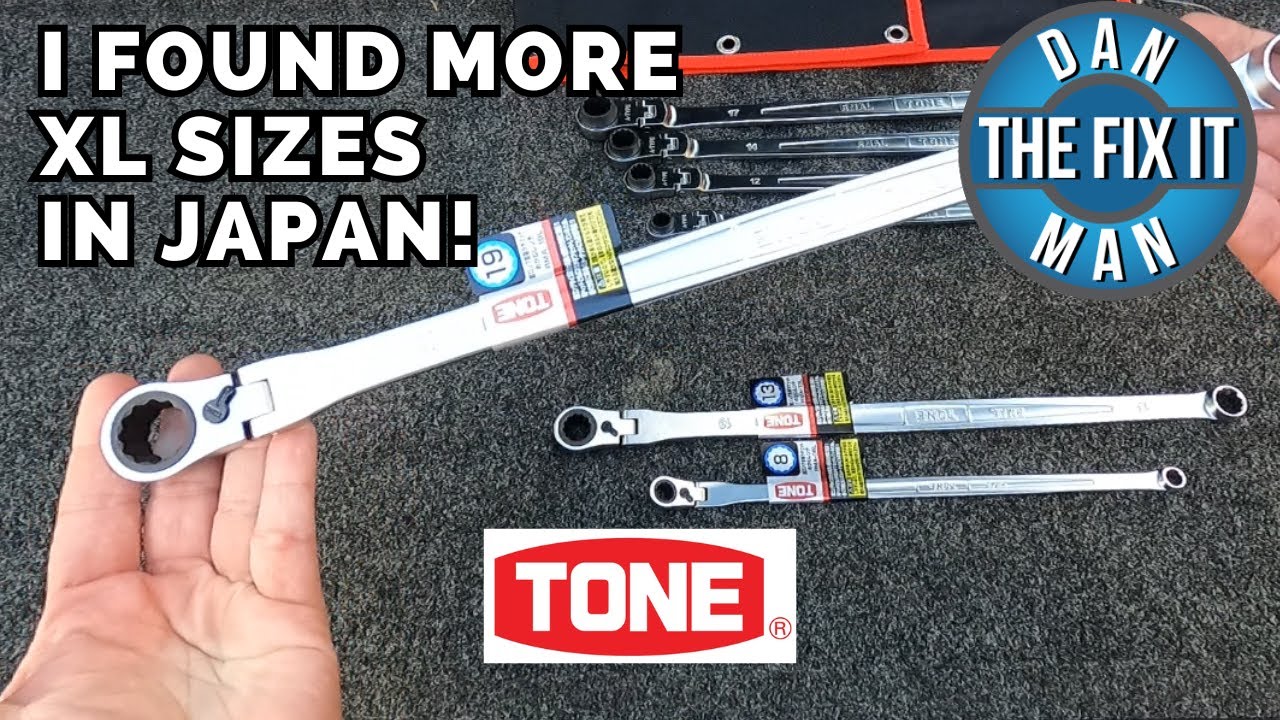 I Found More Sizes! Tools from Japan - TONE RMAL - Ultra Long Ratcheting Wrenches XL Flex Head!