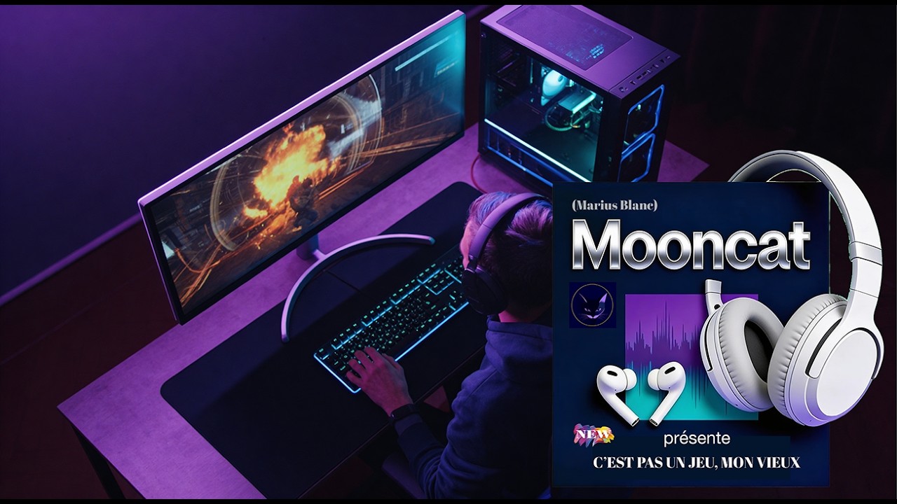 C'EST PAS UN JEU, MON VIEUX  (Marius Blanc) MOONCAT