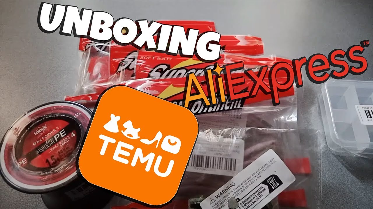 UNBOXING LEURRE ALIEXPRESS + TEMU #aliexpress #temu