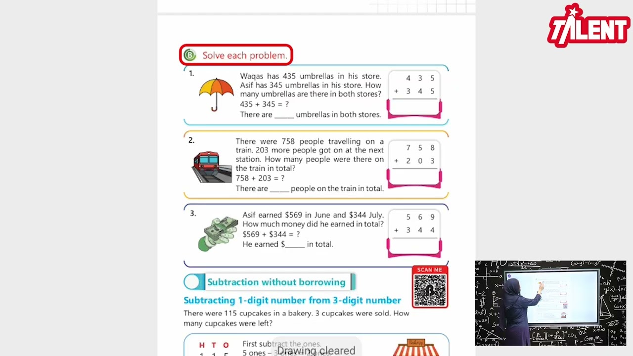 Talent Mathematics 2|Unit 2|Lec 4|Adding 3-digit number to 3-digit number
