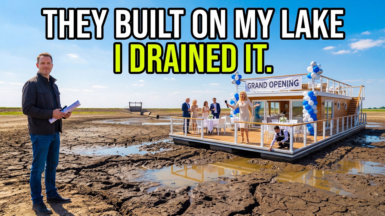 HOA Opened a Floating Restaurant on My Private Lake — So I Drained It Hours Before Launch