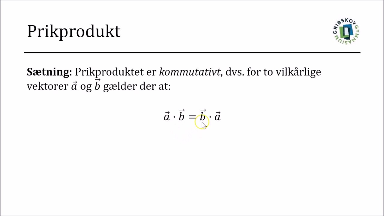 Vektorregning 8 - Prikprodukt