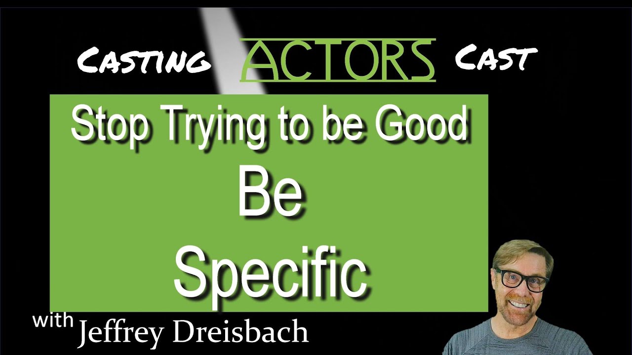 Stop Trying to be Good-Be Specific