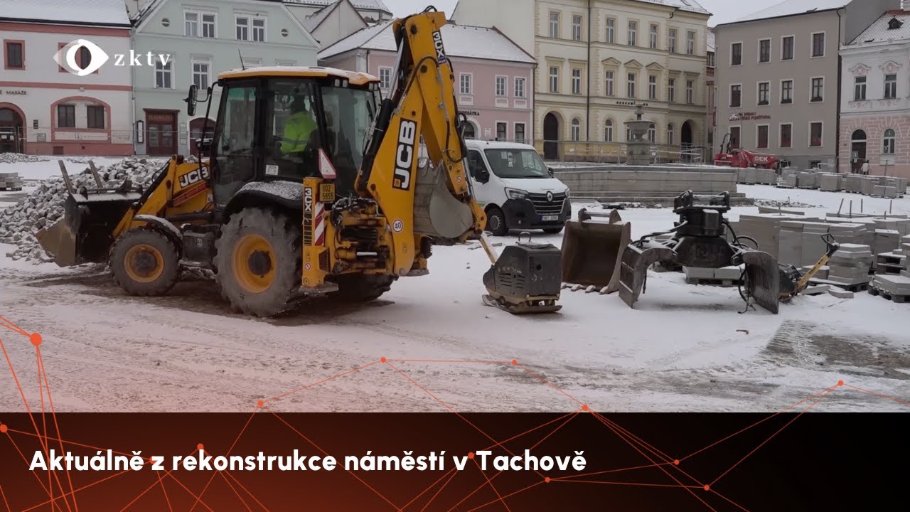 Aktuálně z rekonstrukce náměstí v Tachově