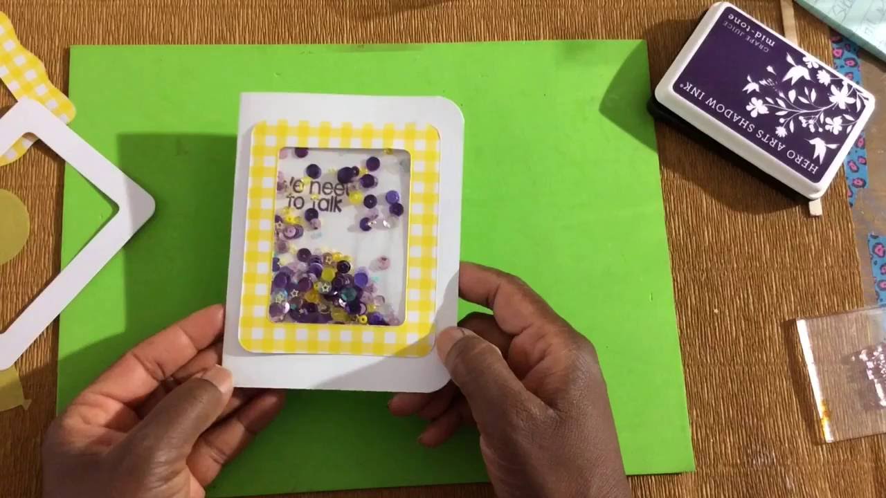 So old So New:  Make Quick Cheap and Easy Shaker Cards with Clear Bags