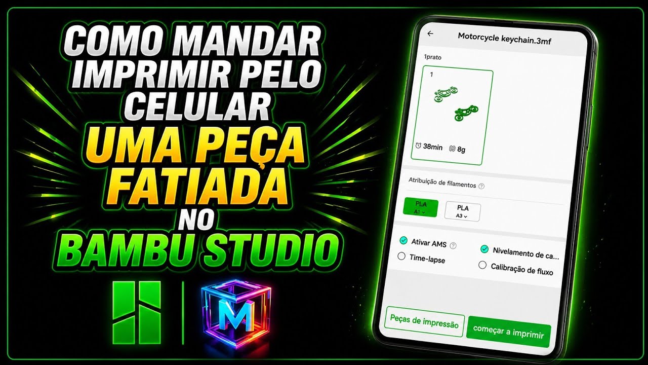 COMO FATIAR UMA PEÇA NO BAMBU STUDIO E MANDAR IMPRIMIR PELO CELULAR!