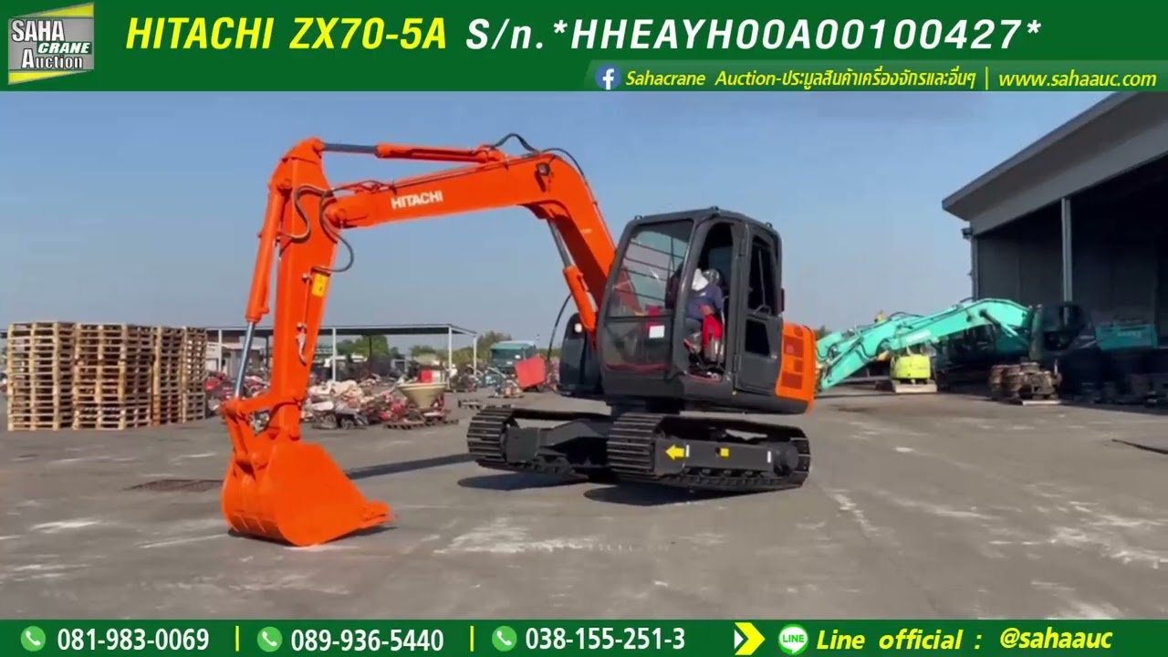 HITACHI ZX70-5A S/n.*HHEAYH00A00100427*