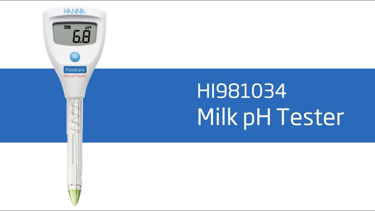 Video - How To Set Up and Calibrate the HI981034 Milk pH Tester
