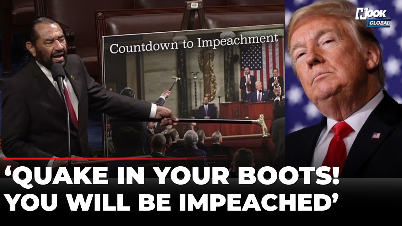 Al Green Unveils ‘Countdown For Trump Impeachment’ In Congress As Kristi Noem Fired | US News