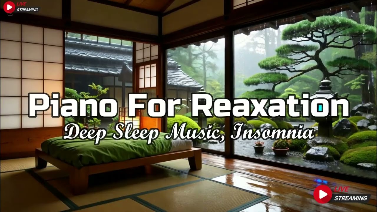 Relaxing Music to Release Stress & Calm Your Mind | Rain Sounds for Sleep - Deep Sleep in 10 Minute