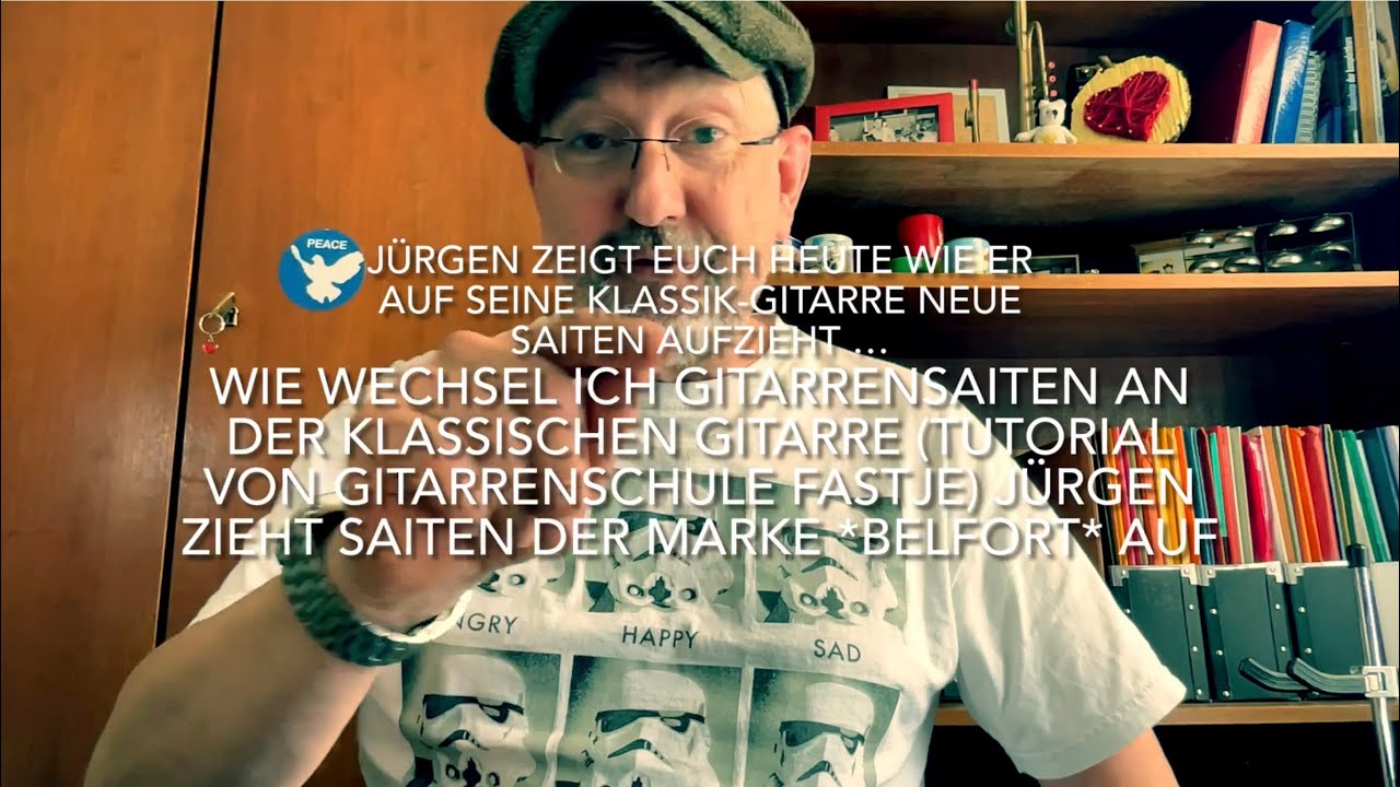 Wie wechselt man Gitarrensaiten an der Konzertgitarre - Tutorial der Gitarrenschule Fastje