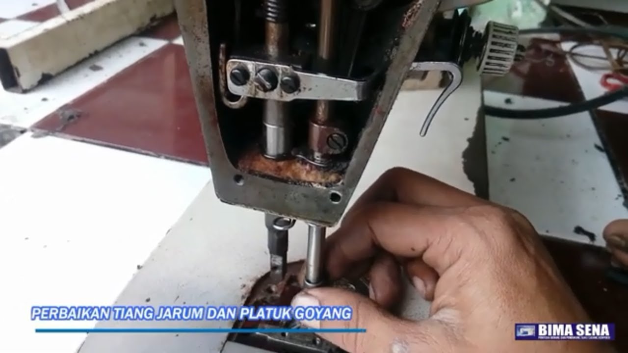 Cara memperbaiki TIANG JARUM dan PLATUK mesin jahit Goyang