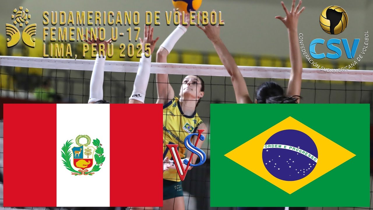 🇵🇪 Perú vs Brasil 🇧🇷 SemiFinal Sudamericano Voleibol Femenino U17 2025