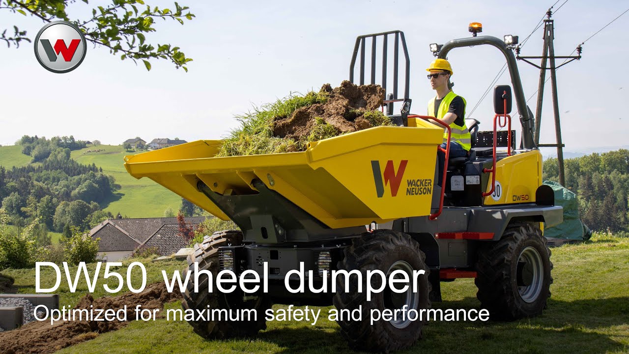 Optimized for maximum safety and performance: The DW50 wheel dumper from Wacker Neuson