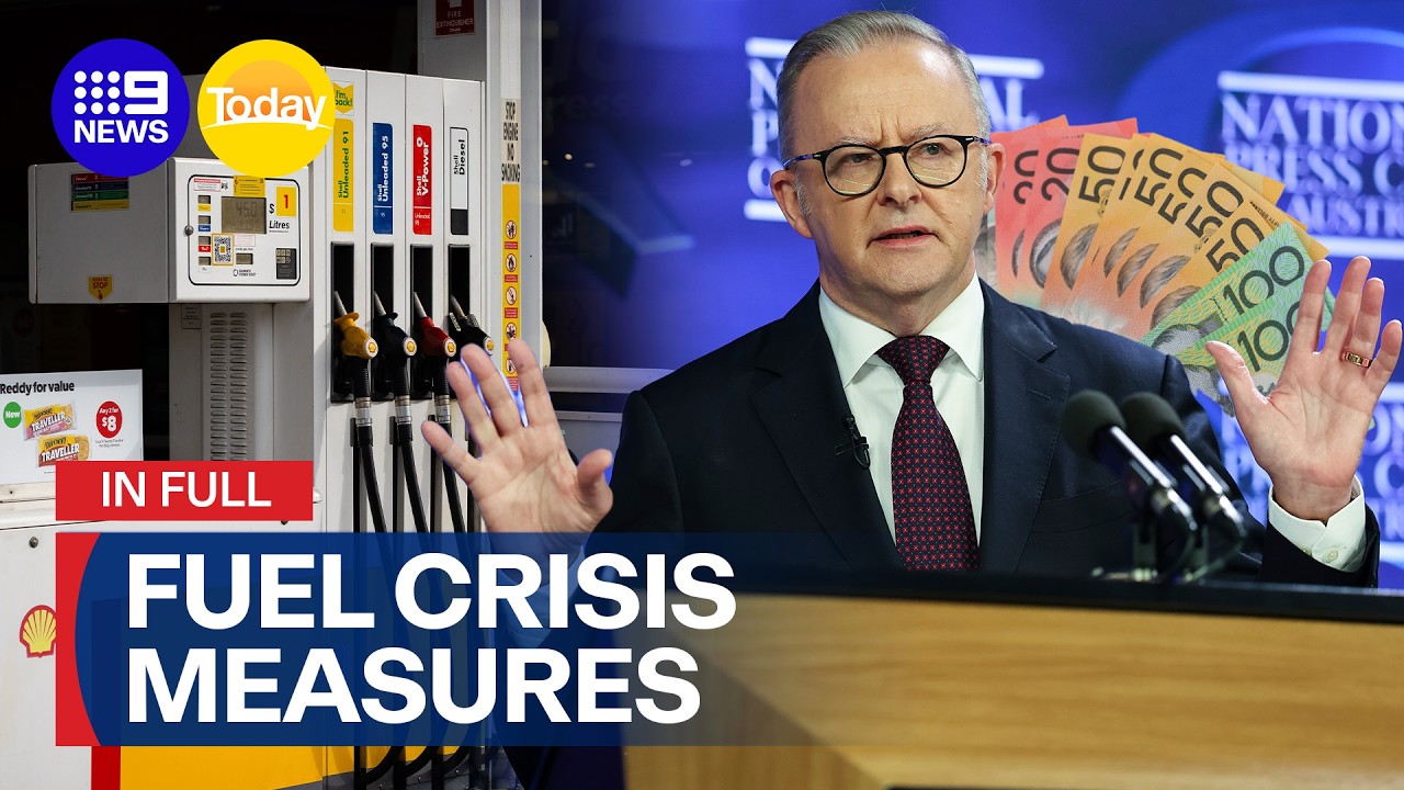 IN FULL: Government spends $20M on fuel campaign urging Aussies to drive less | 9 News Australia