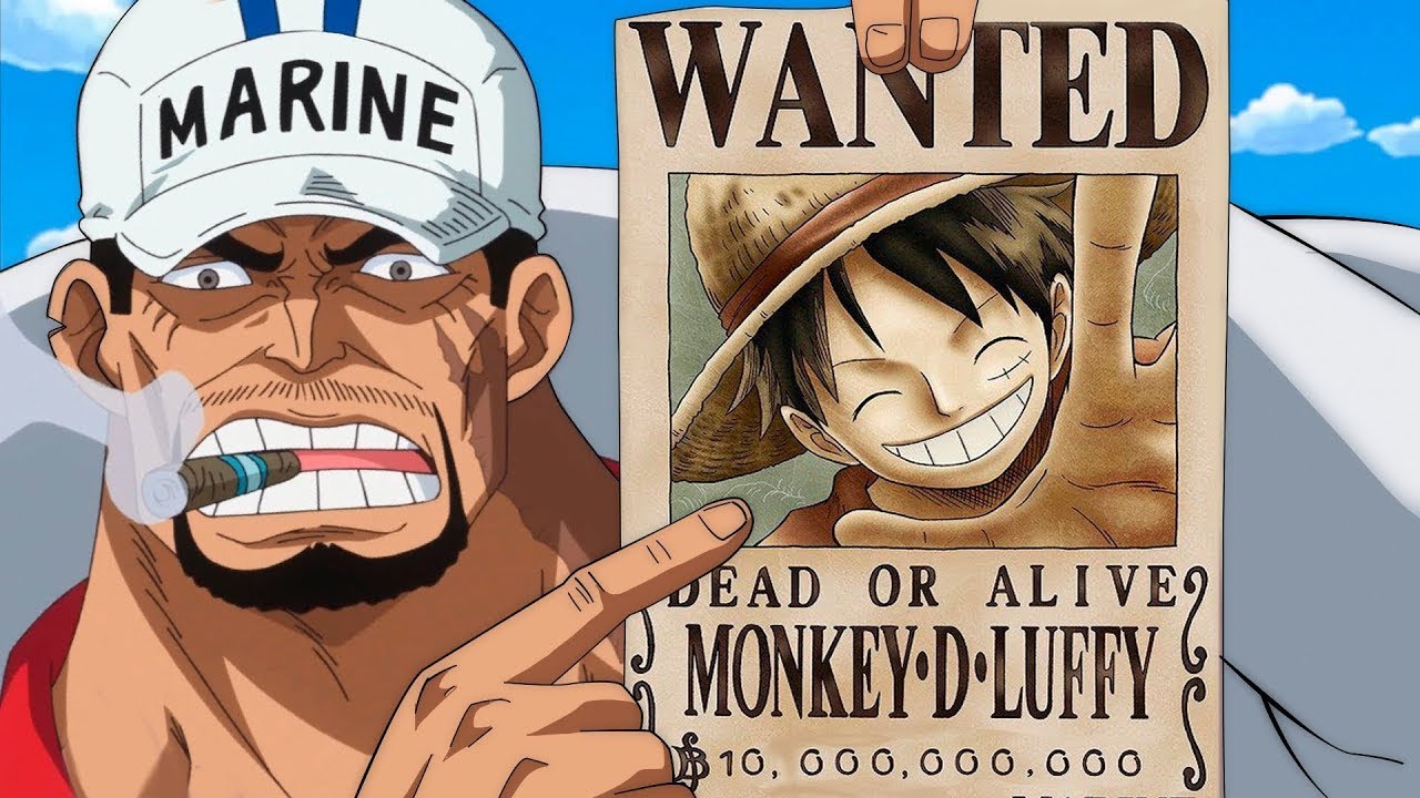 Akainu increases Luffy's bounty! Luffy surpasses Shanks' bounty - One Piece