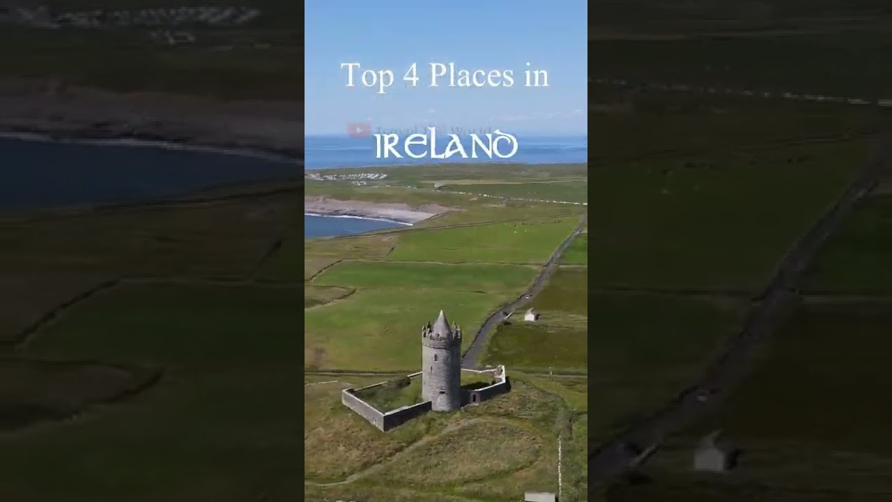 Top 4 places to visit in Ireland | Ireland Tourism | #short #travel #shorts #ireland #tourism
