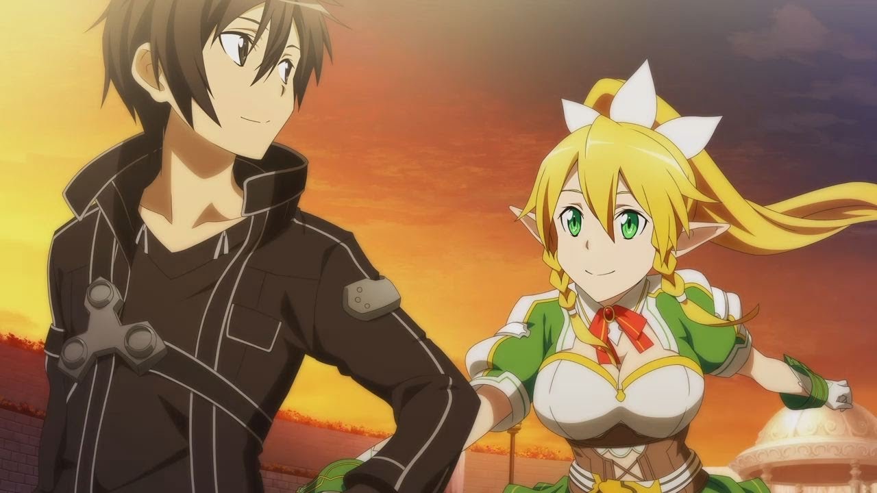 Sword Art Online Leafa x Kirito [AMV]~Be Somebody & Just a Dream