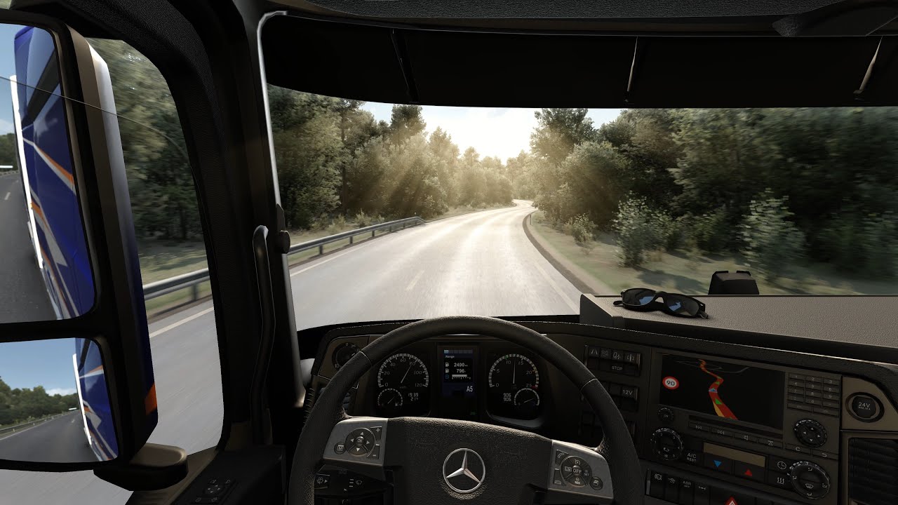 ETS2 1.56 | Stunning PNG Graphics with a Snowy Moon | Ultra-Realistic Experience!