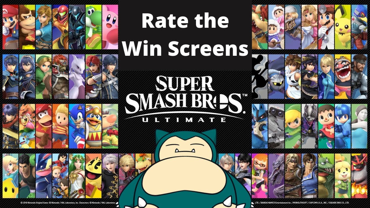 Ranking the Win Screens (Smash Bros Ultimate)